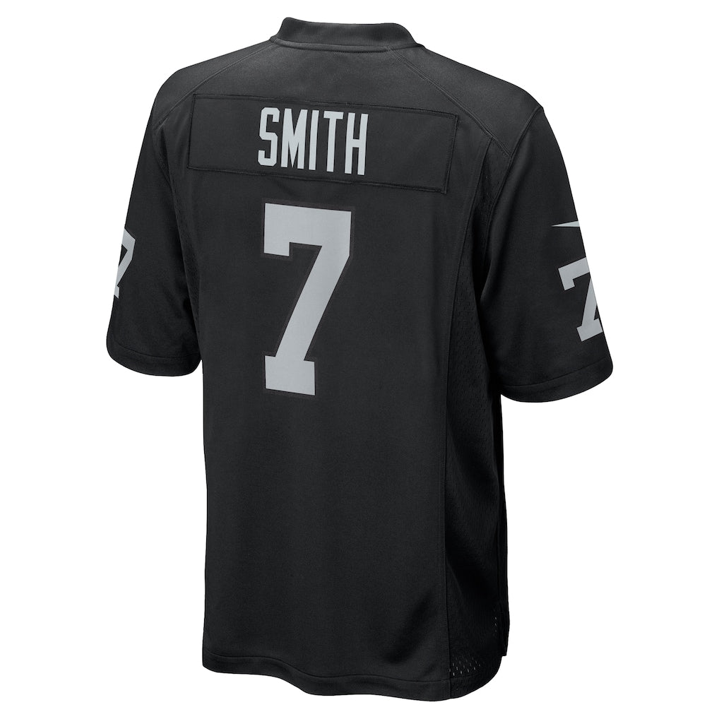 CAdoa LV.Raiders #7 Geno Smith Black Game Player Jersey