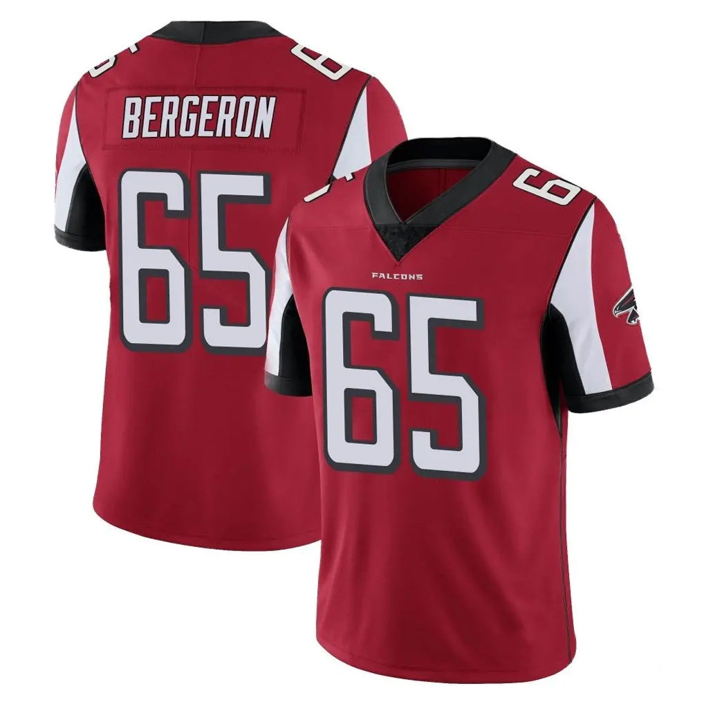 A.Falcons #65 Matthew Bergeron Player Red Color Vapor Untouchable Limited Home Game CAdoa Stitched Jerseys