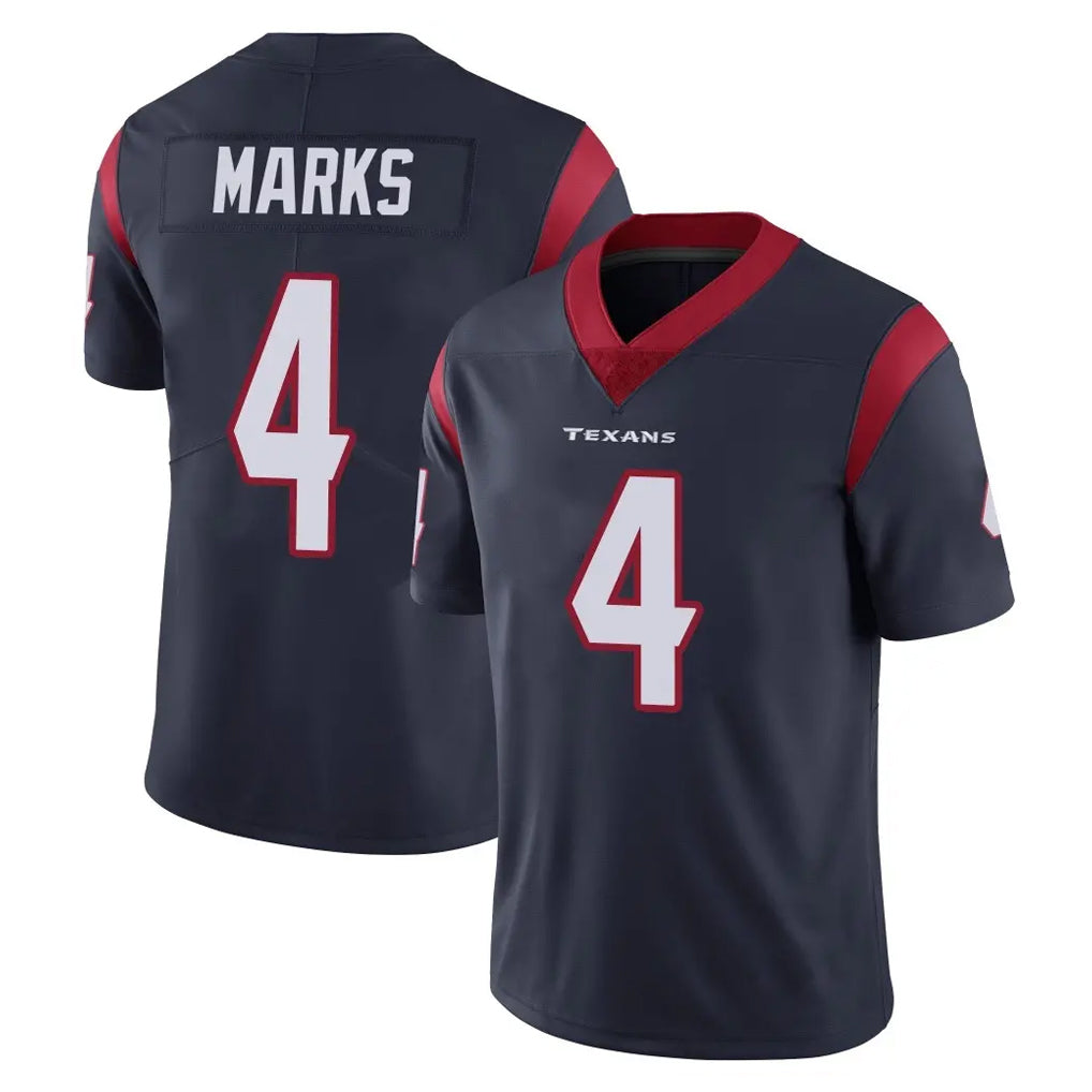 H.Texans #4 Woody Marks Player Navy Limited Vapor Untouchable Home Game CAdoa Stitched Jerseys