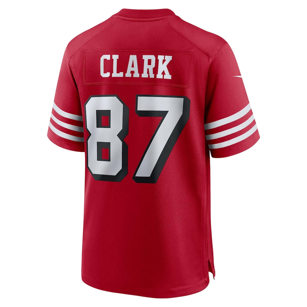 CAdoa SF.49ers #87 Dwight Clark Scarlet Retired Player Alternate Game Jersey