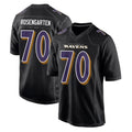 B.Ravens #70 Roger Rosengarten Player Black Carbon Fashion Home Game CAdoa Stitched Jerseys