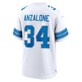 CAdoa D.Lions #34 Alex Anzalone White Game Jersey