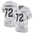 A.Cardinals #72 Hjalte Froholdt Player Arctic Camo Limited Salute To Service Home Game CAdoa Stitched Jerseys
