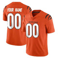 Custom C.Bengals Orange Vapor Untouchable Limited Home Game Any Name & Numbers CAdoa Stitched Jerseys