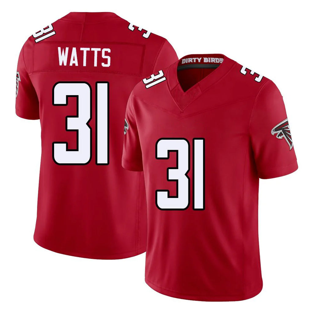 A.Falcons #31 Xavier Watts Player Red Team Color Vapor F.U.S.E. Limited CAdoa Stitched Jerseys