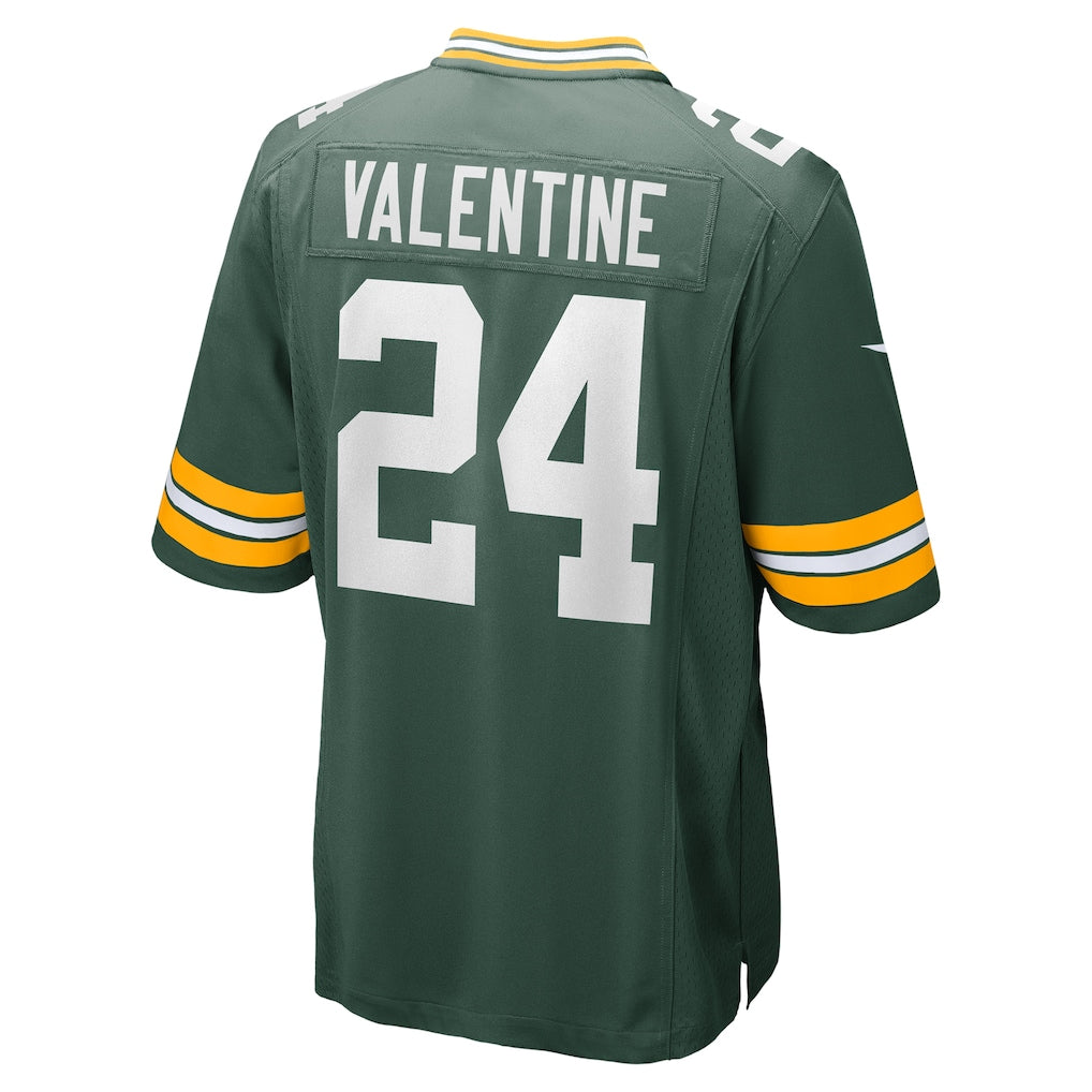 CAdoa GB.Packers #24 Carrington Valentine Green Game Jersey