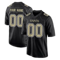 Custom NO.Saints Black Carbon Fashion Home Game Any Name & Numbers CAdoa Stitched Jerseys