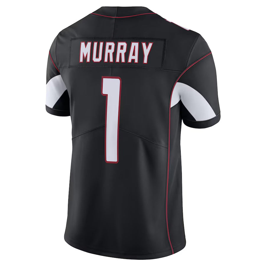 A.Cardinals #1 Kyler Murray Player Black Vapor Limited Home Game beagls Stitched Jerseys