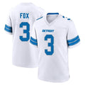 D.Lions #3 Jack Fox Player White Alternate Home Game CAdoa Stitched Jerseys