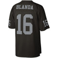 CAdoa LV.Raiders #16 George Blanda Mitchell & Ness Black Legacy Replica Jersey