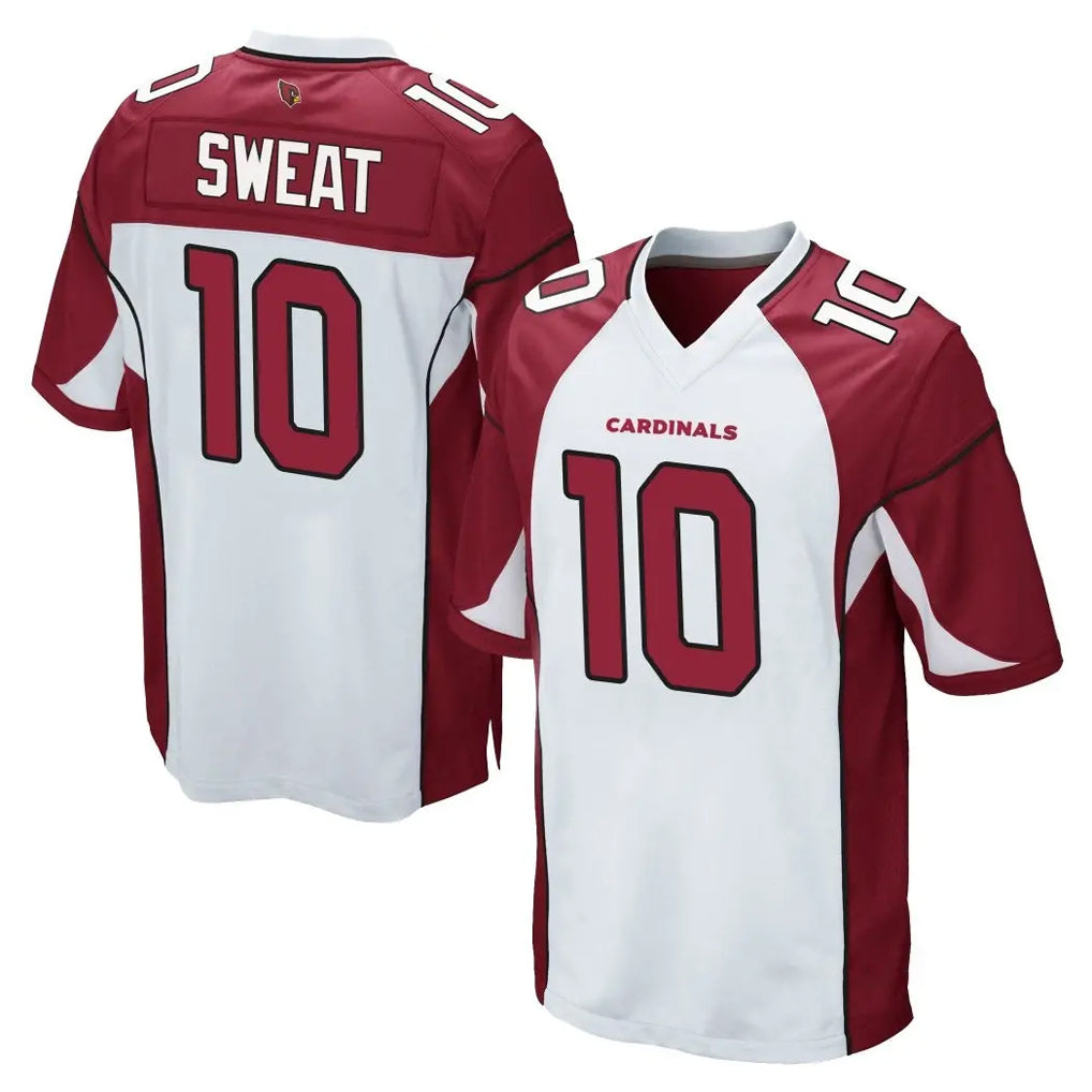 A.Cardinals #10 Josh Sweat Player White Cardinal Home Game CAdoa Stitched Jerseys