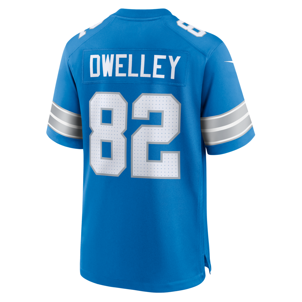CAdoa D.Lions #82 Ross Dwelley Blue Team Game Jersey