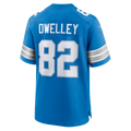 CAdoa D.Lions #82 Ross Dwelley Blue Team Game Jersey