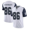 D.Cowboys #86 Luke Schoonmaker Player White-Navy Limited Color Rush Vapor Untouchable Home Game CAdoa Stitched Jerseys