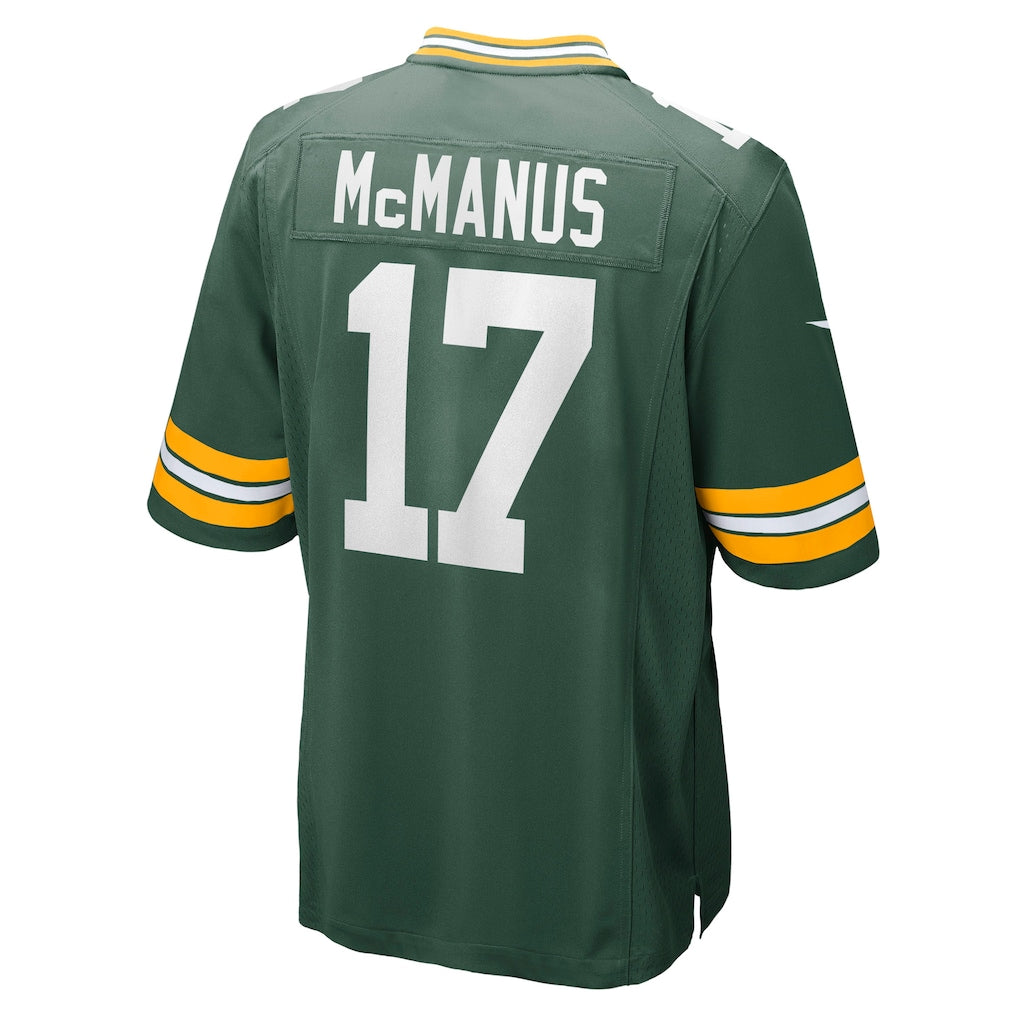 CAdoa GB.Packers #17 Brandon McManus Green Team Game Jersey