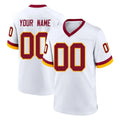 Custom W.Commanders White Home Game Any Name & Numbers CAdoa Stitched Jerseys