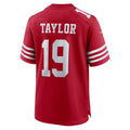 CAdoa SF.49ers #19 Trent Taylor Scarlet Team Game Jersey