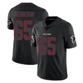 A.Falcons #65 Matthew Bergeron Player Black Impact Limited Game CAdoa Stitched Jerseys