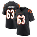 C.Bengals #63 Dylan Fairchild Player Black Home Game CAdoa Stitched Jerseys