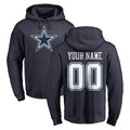 Custom D.Cowboys Navy Pullover Hoodies Limited Any Name & Numbers CAdoa Stitched Jerseys