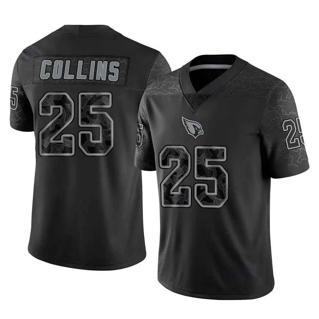 A.Cardinals #25 Zaven Collins Player Black RFLCTV Limited Home Game beagls Stitched Jerseys