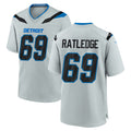 D.Lions #69 Tate Ratledge Player Silver 2026 Rivalries Collection Home Game CAdoa Stitched Jerseys