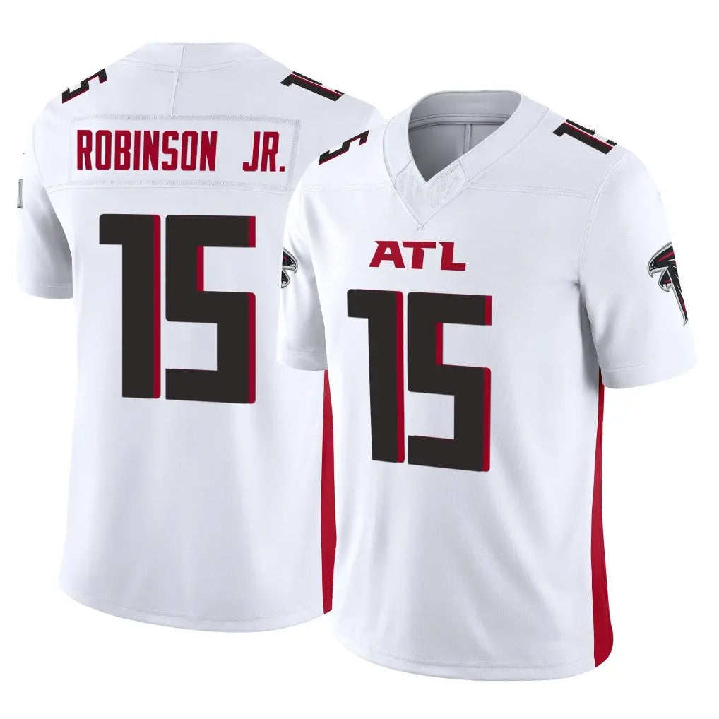 A.Falcons #15 Brian Robinson Player White Vapor F.U.S.E. Limited CAdoa Stitched Jerseys