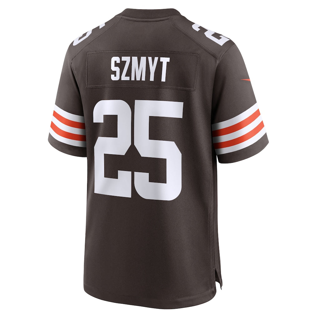 CAdoa C.Browns #25 Andre Szmyt Brown Team Game Jersey