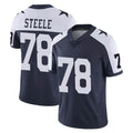 D.Cowboys #78 Terence Steele Player Navy-White Limited Alternate Vapor Untouchable Home Game CAdoa Stitched Jerseys