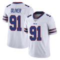 B.Bills #91 Ed Oliver Player White Vapor Untouchable Limited CAdoa Stitched Jerseys