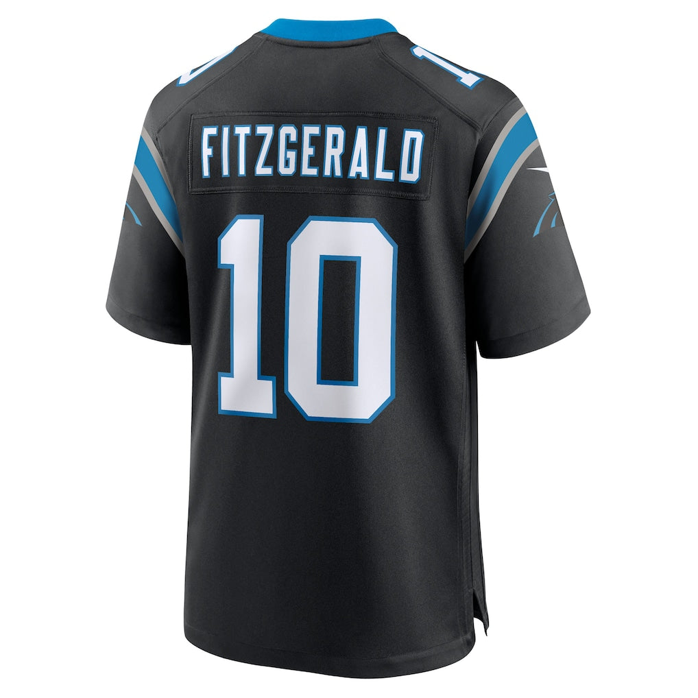 CAdoa C.Panthers #10 Ryan Fitzgerald Black Team Game Jersey