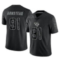 J.Jaguars #91 Arik Armstead Player Black Reflective Limited Game CAdoa Stitched Jerseys