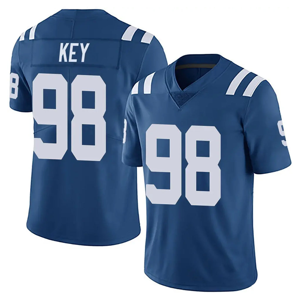 IN.Colts #98 Arden Key Player Royal Limited Vapor Untouchable Home Game CAdoa Stitched Jerseys