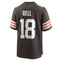 CAdoa C.Browns #18 David Bell Brown Game Jersey