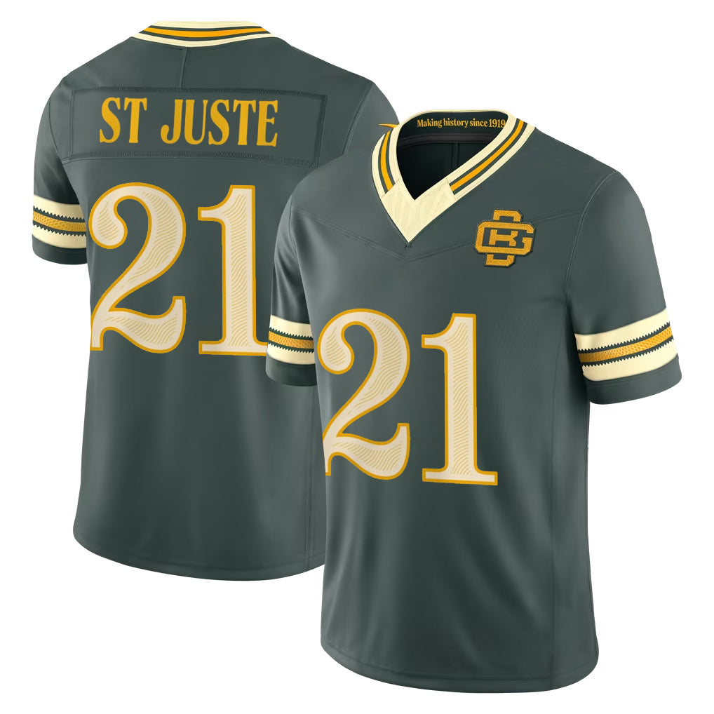 GB.Packers #21 Benjamin St-Juste Player Green Limited 2026 Rivalries Collection Home Game CAdoa Stitched Jerseys