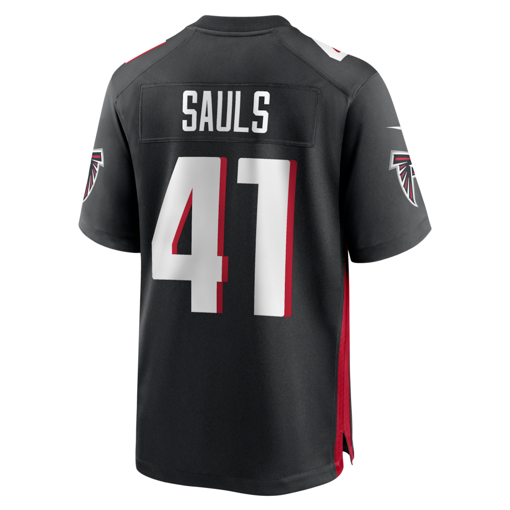 CAdoa A.Falcons #41 Ben Sauls Black Team Game Jersey