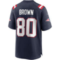 CAdoa NE.Patriots #80 Troy Brown Navy Game Retired Player Jersey