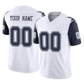 Custom D.Cowboys White-Navy Limited Vapor F.U.S.E. Home Game Any Name & Numbers CAdoa Stitched Jerseys