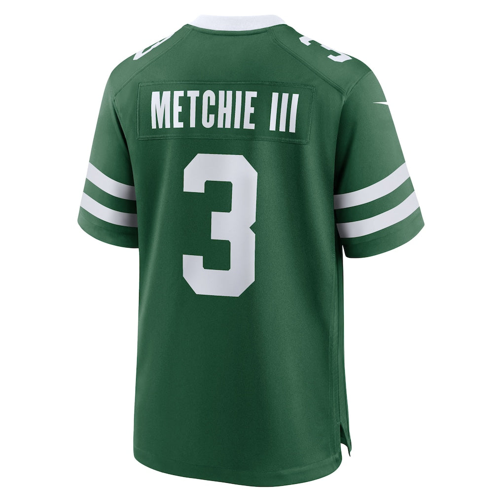 CAdoa NY.Jets #3 John Metchie III Legacy Green Team Game Jersey