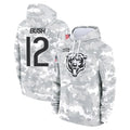 C.Bears #12 Devin Bush Player Arctic Camo Salute to Service Pullover Hoodies Limited CAdoa Stitched Jerseys