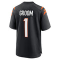 CAdoa C.Bengals #1 Groom Black Game Jersey