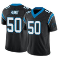 C.Panthers #50 Robert Hunt Player Black Vapor F.U.S.E. Limited Home Game CAdoa Stitched Jerseys