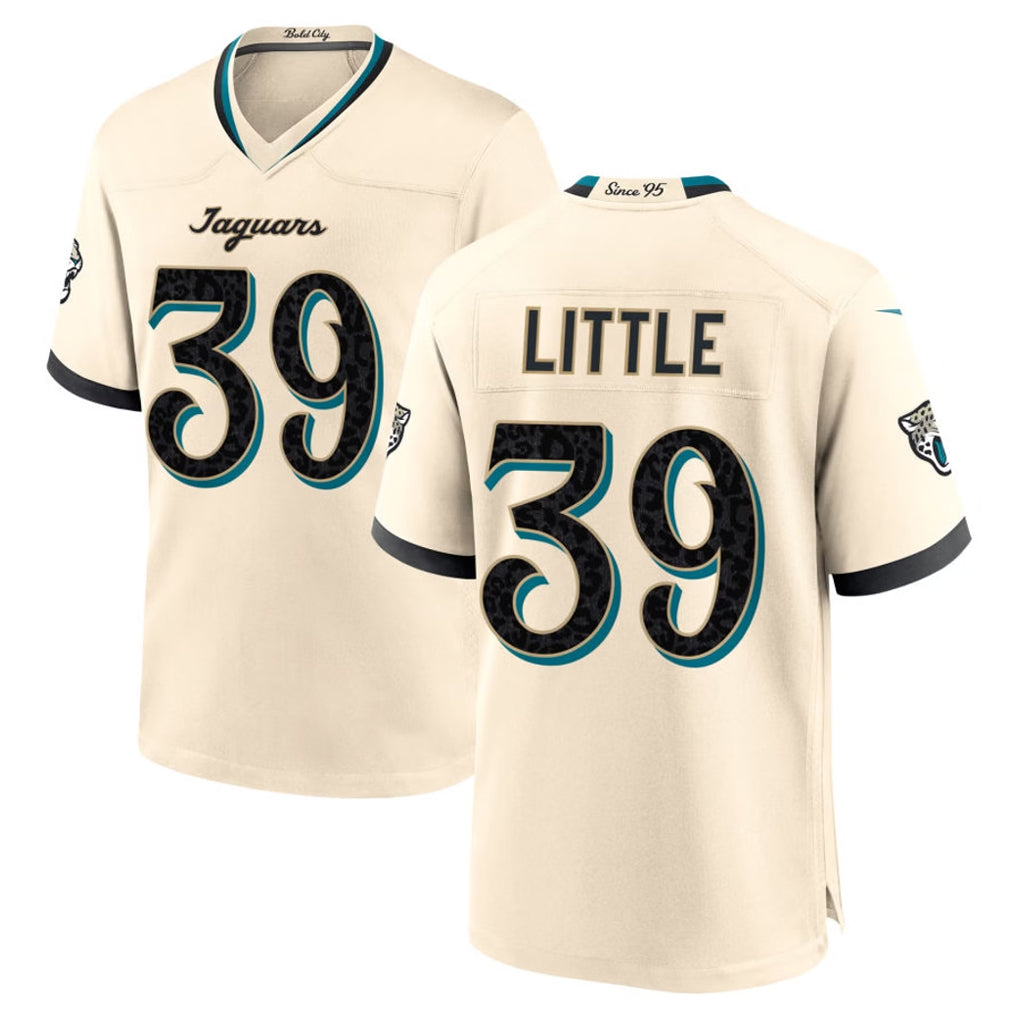 J.Jaguars #39 Cam Little Player Natural 2026 Rivalries Collection Game CAdoa Stitched Jerseys