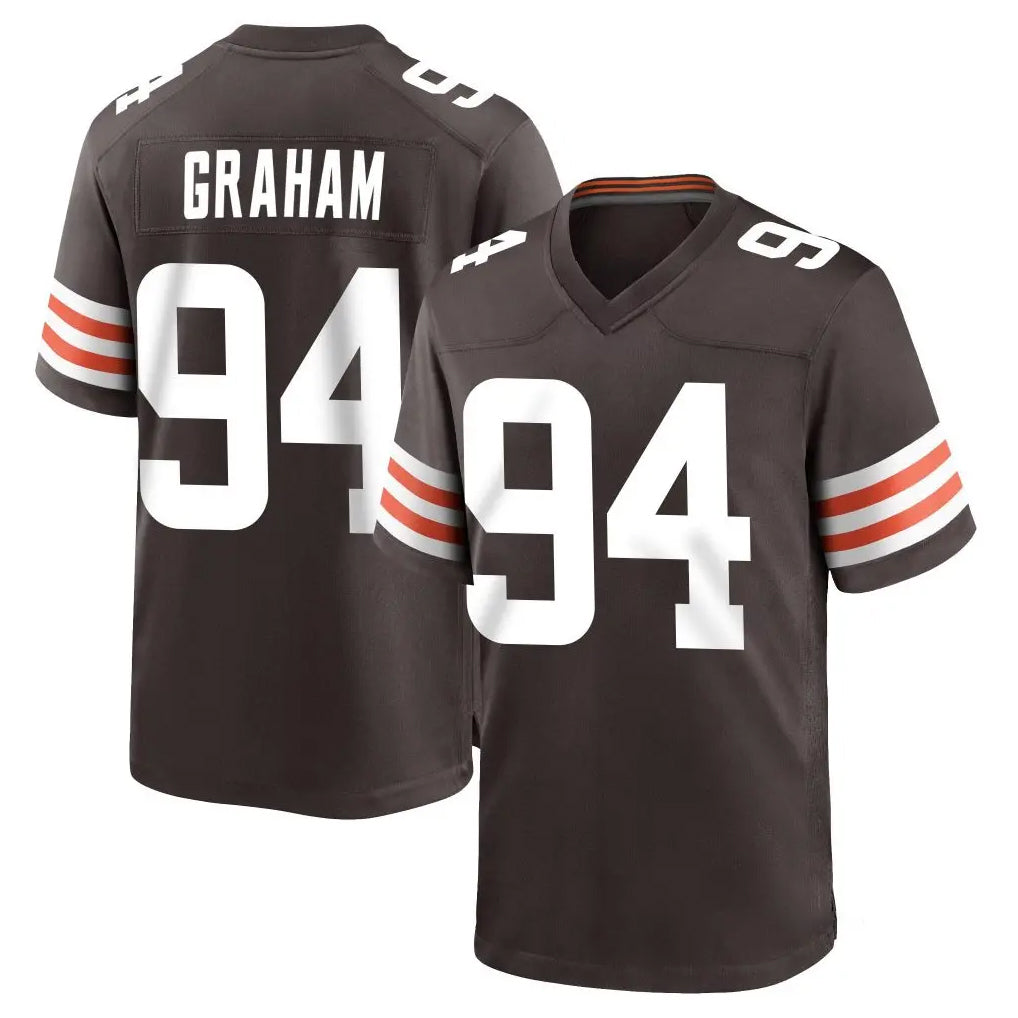 C.Browns #94 Mason Graham Player Brown Home Game CAdoa Stitched Jerseys
