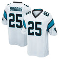 C.Panthers #25 Jonathon Brooks Player White Game CAdoa Stitched Jerseys