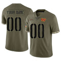 Custom W.Commanders Olive Salute To Service Limited Home Game Any Name & Numbers CAdoa Stitched Jerseys