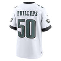 CAdoa P.Eagles #50 Jaelan Phillips White Game Jersey
