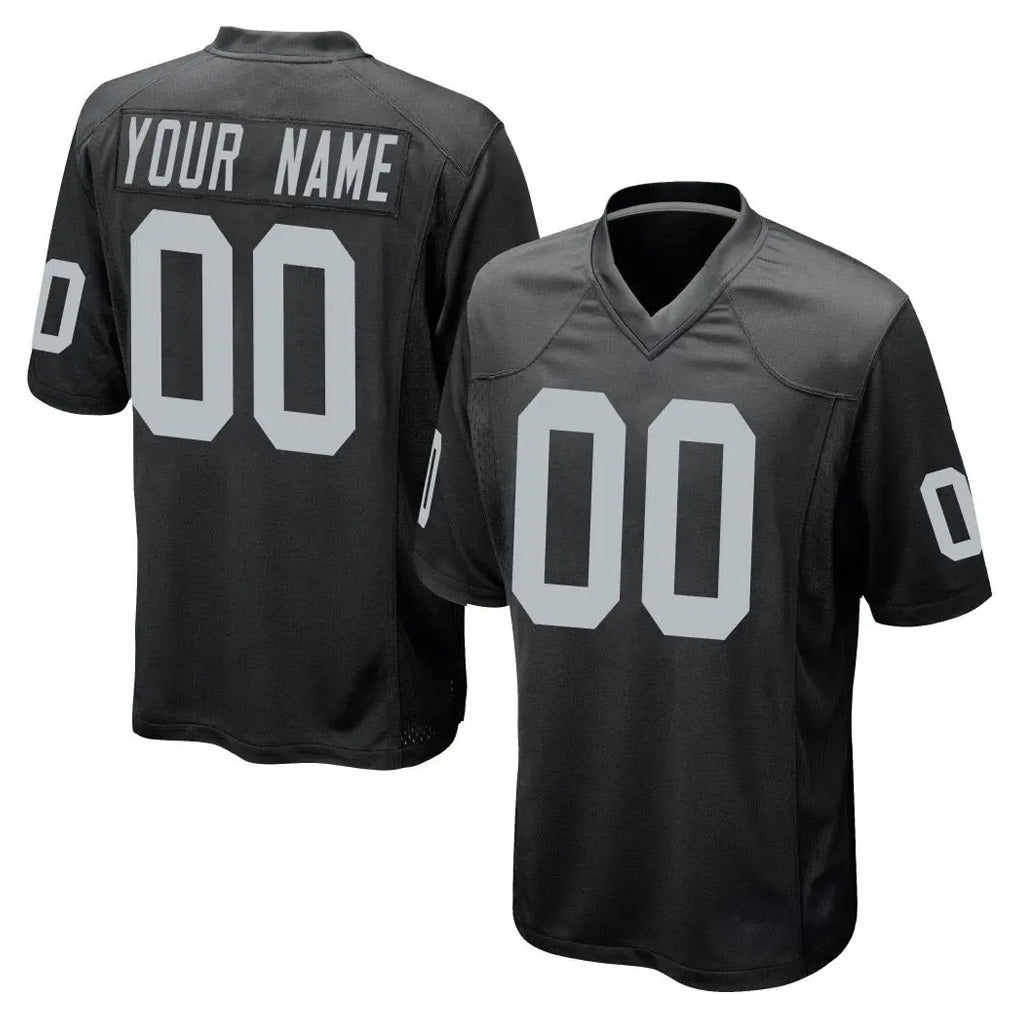 Custom LV.Raiders Black Home Game Any Name & Numbers CAdoa Stitched Jerseys