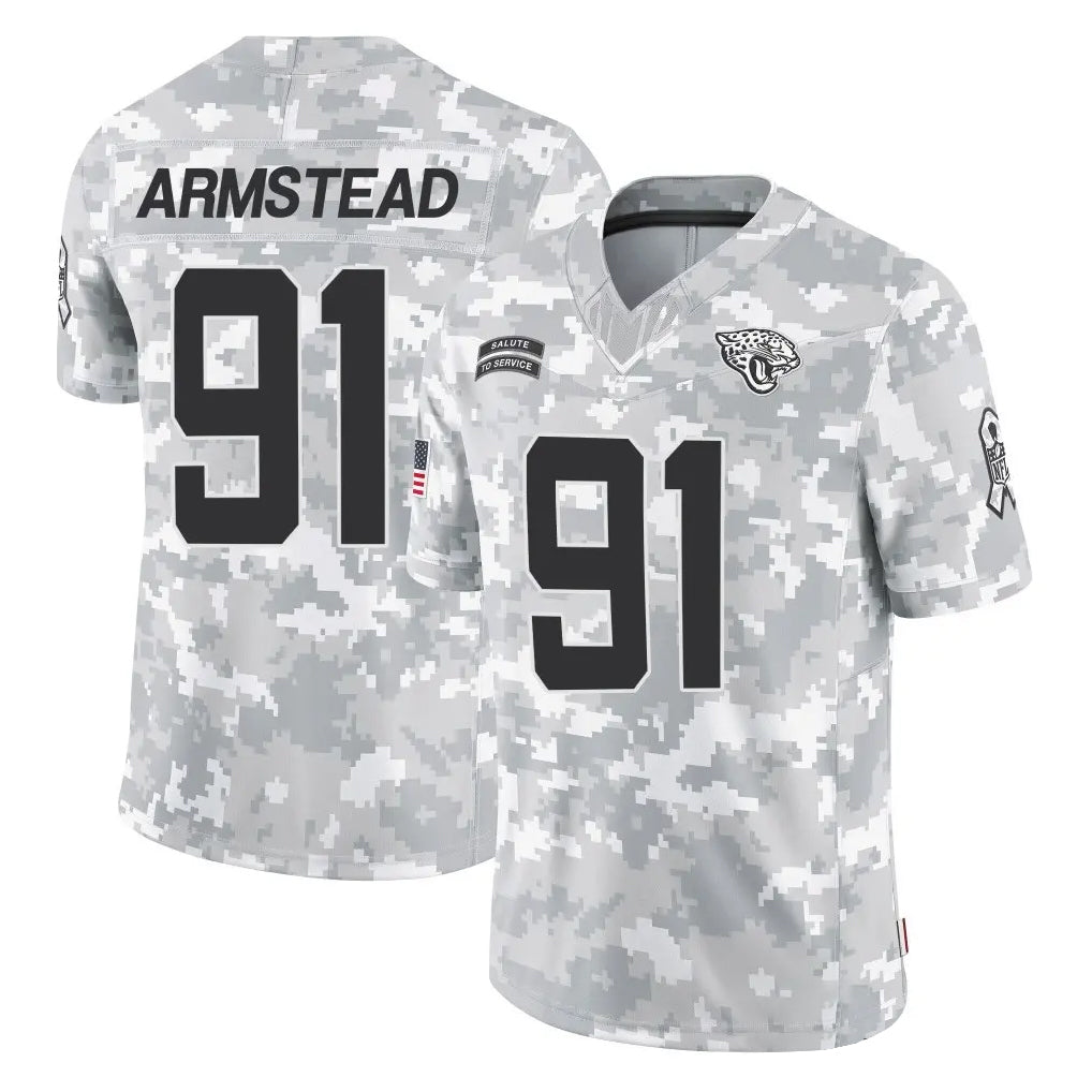 J.Jaguars #91 Arik Armstead Player Arctic Camo Salute To Service Limited Game CAdoa Stitched Jerseys