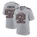 A.Falcons #52 Samson Ebukam Player Gray Fashion Home Game CAdoa Stitched Jerseys